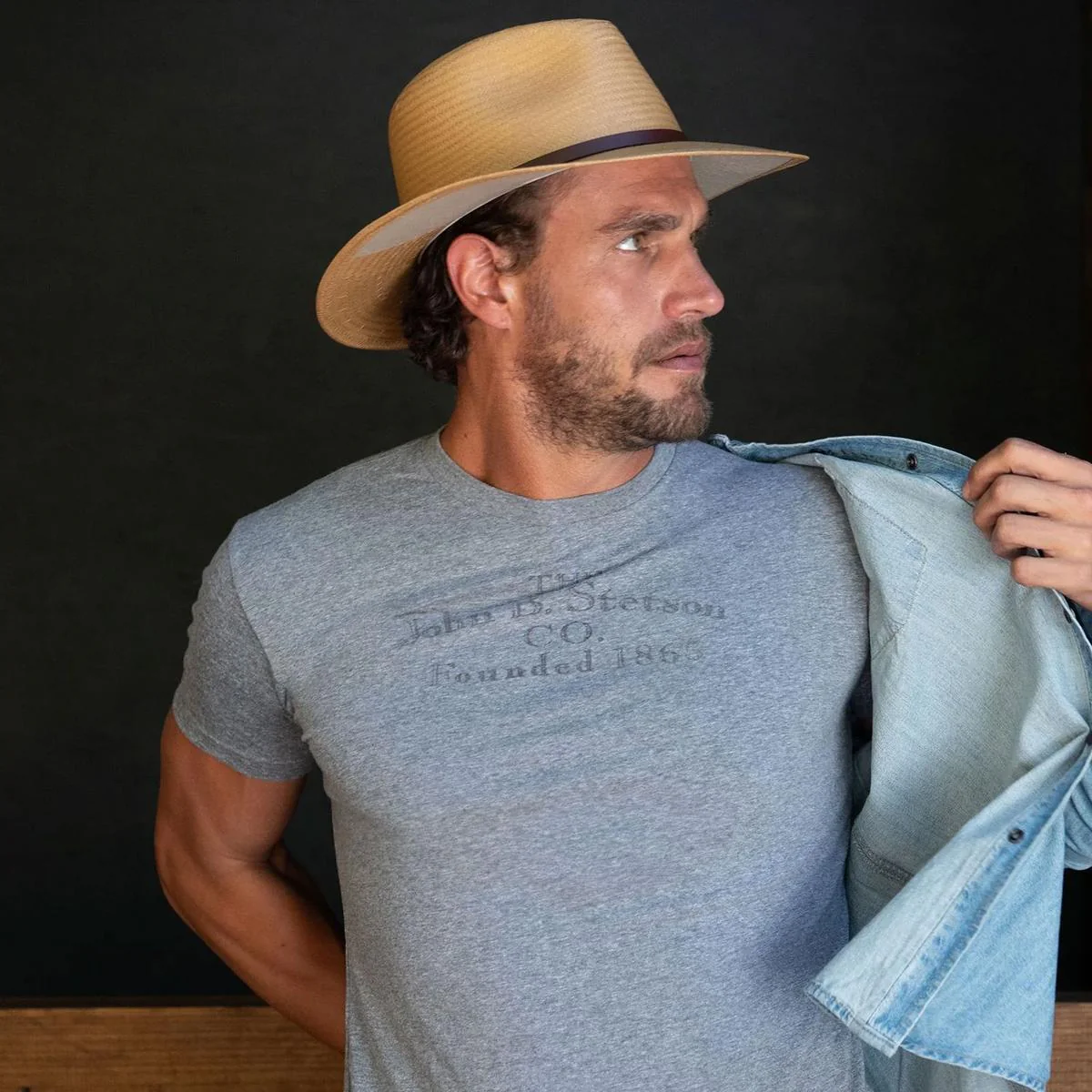 Limestone Toyo Straw Outback Hat - Image 5