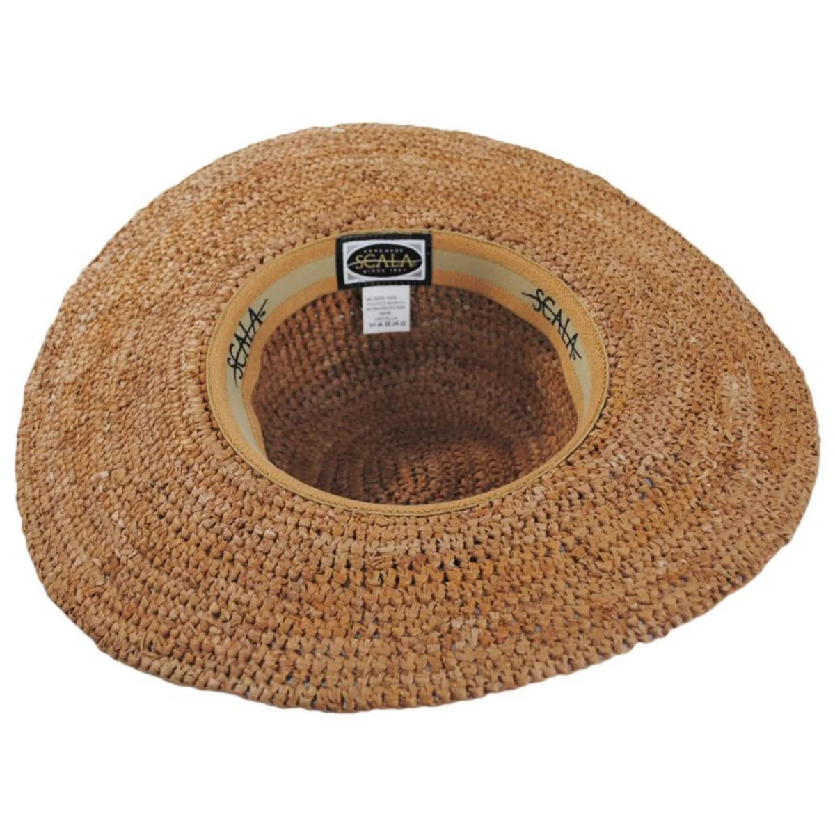 Linen Band Raffia Straw Swinger Hat - Image 4