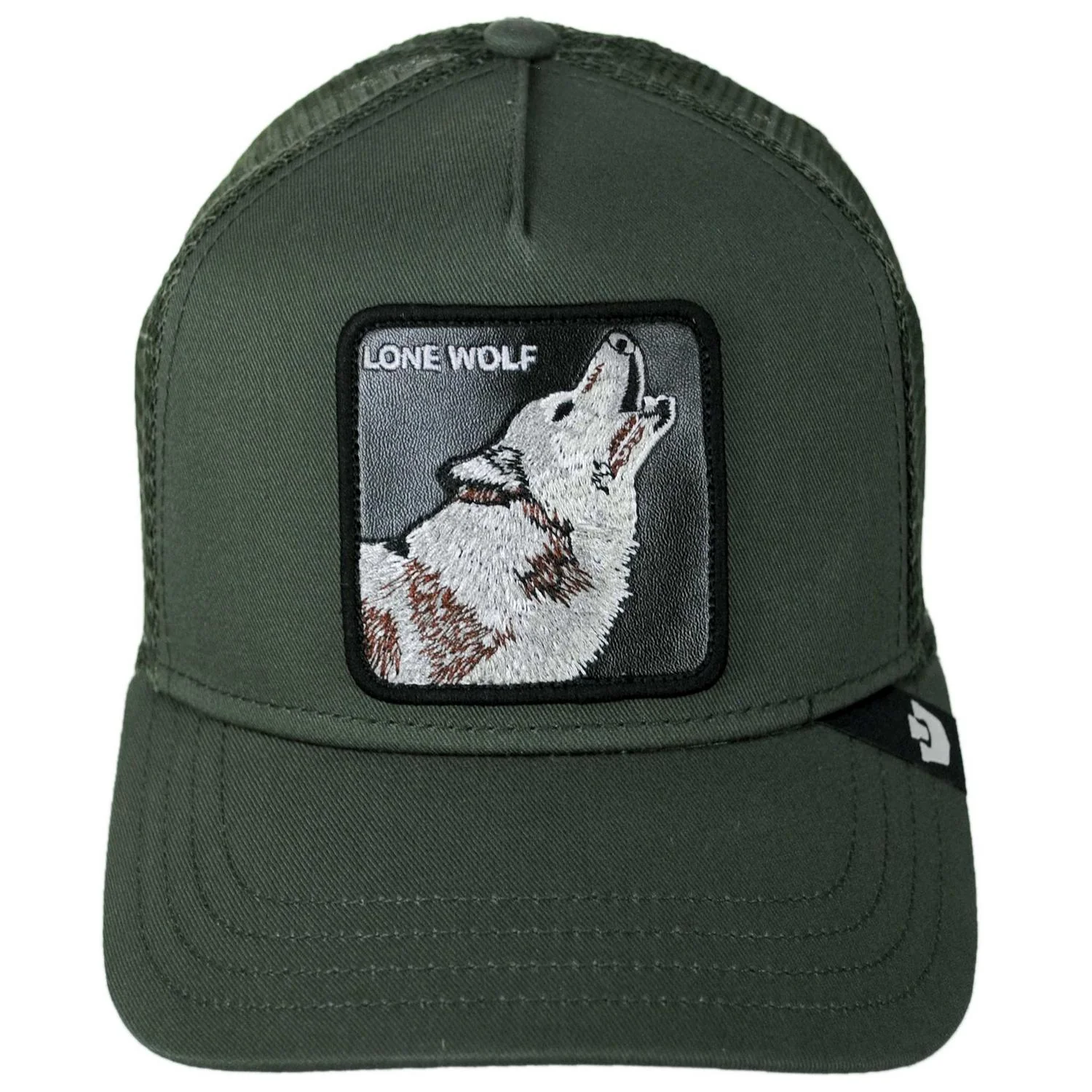 Lone Wolf Mesh Trucker Snapback Baseball Cap - Image 10