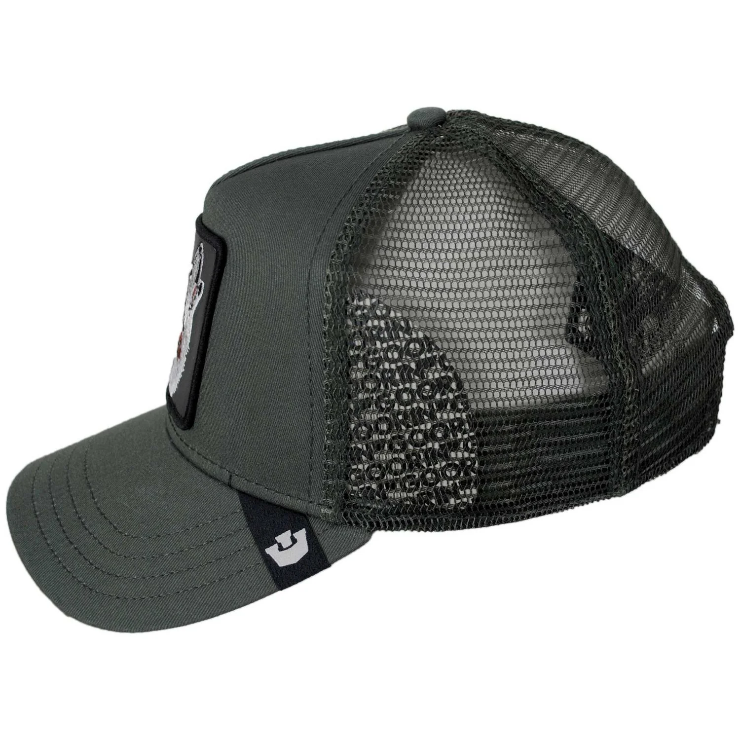 Lone Wolf Mesh Trucker Snapback Baseball Cap - Image 11