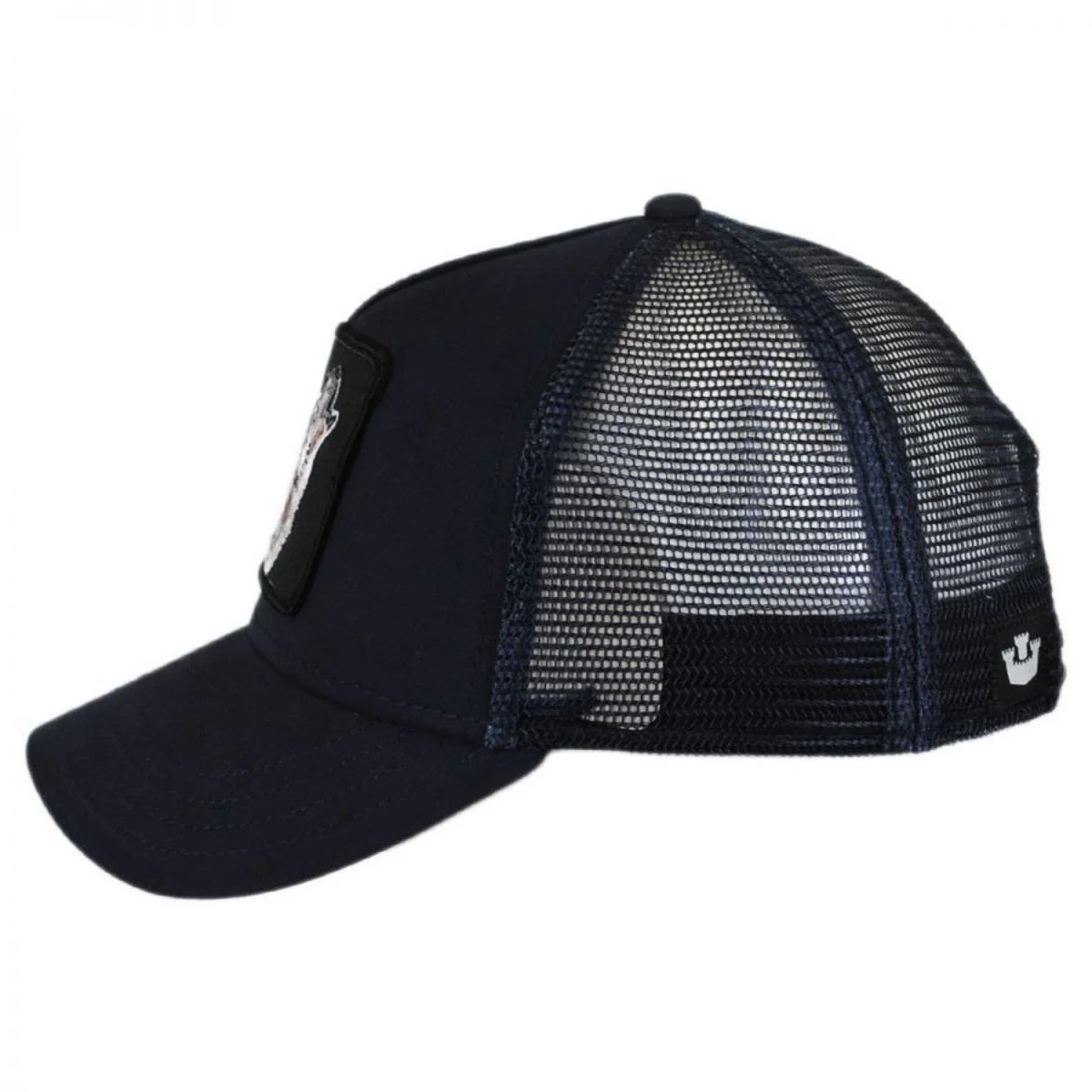Lone Wolf Mesh Trucker Snapback Baseball Cap - Image 3