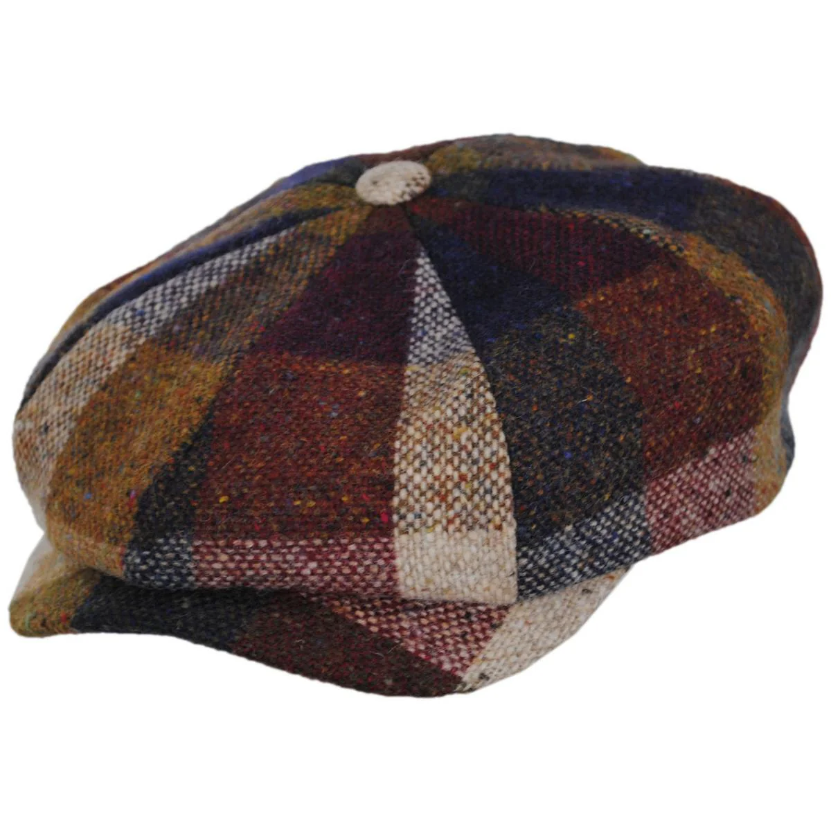 Magee Tweed Multi Check Newsboy Cap