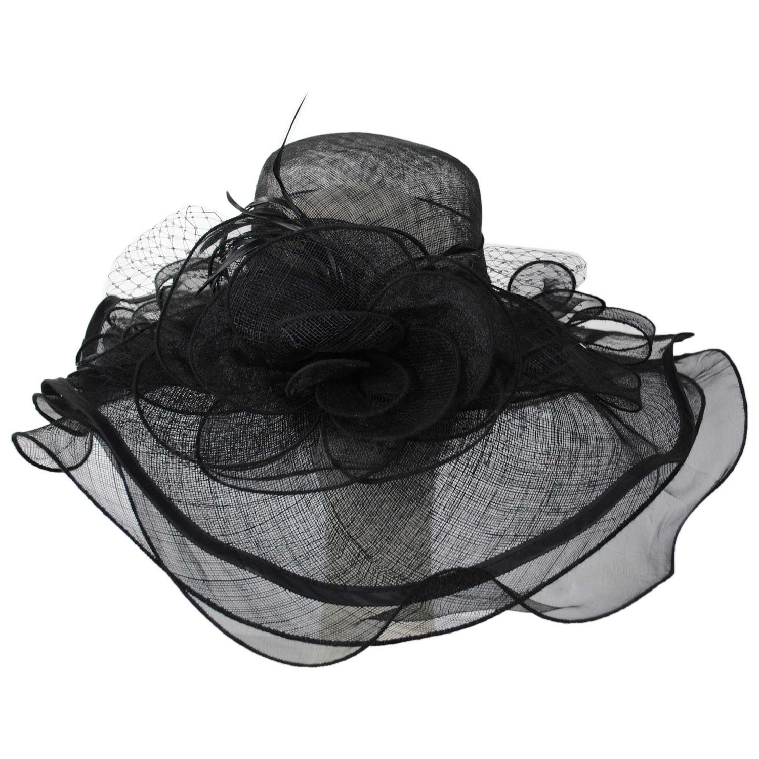 Magnolia Sinamay Straw Swinger Hat