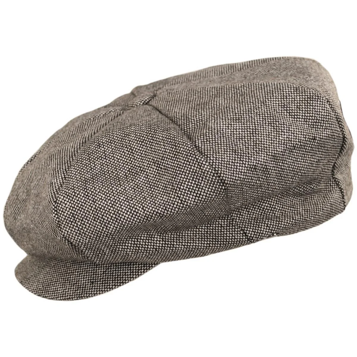 Marl Tweed Wool Blend Big Apple Cap - Image 11
