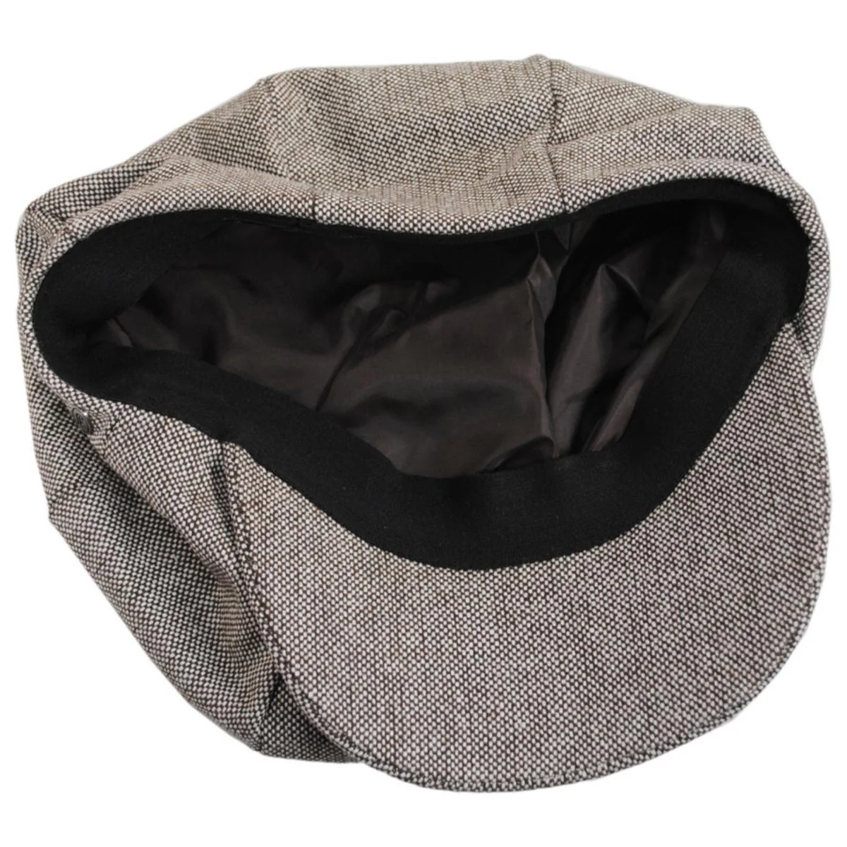 Marl Tweed Wool Blend Big Apple Cap - Image 12