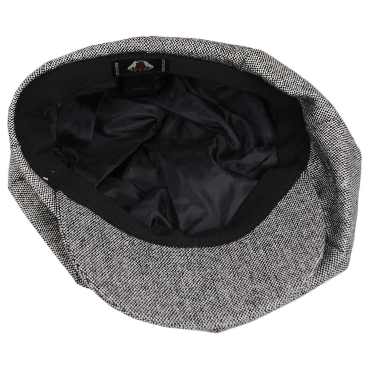 Marl Tweed Wool Blend Big Apple Cap - Image 6