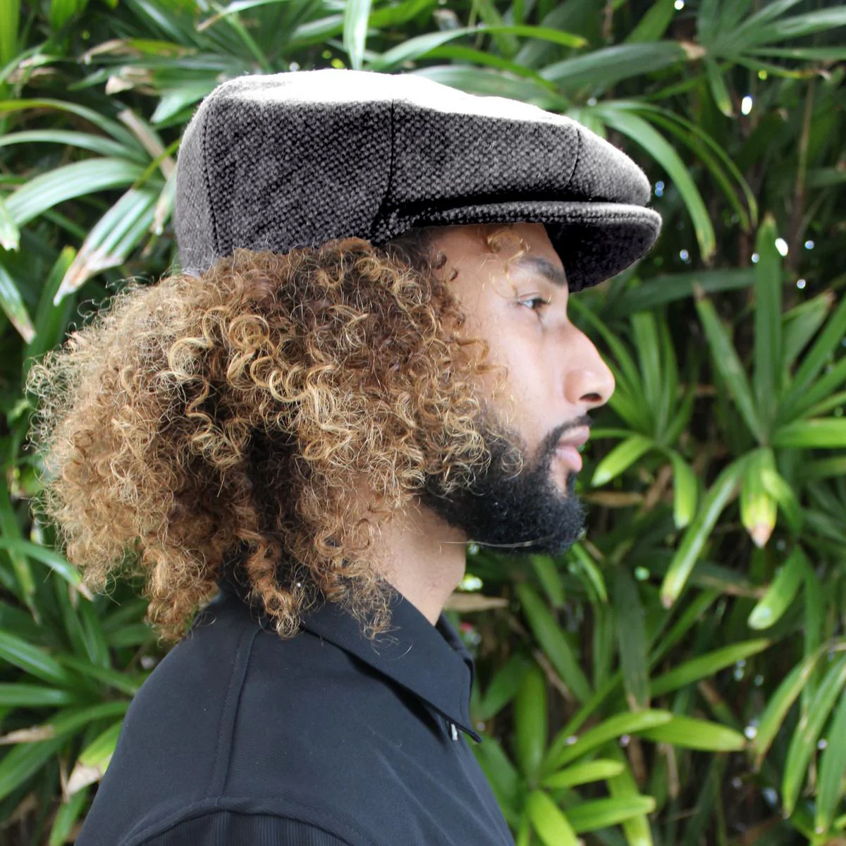Marl Tweed Wool Blend Newsboy Cap - Image 2
