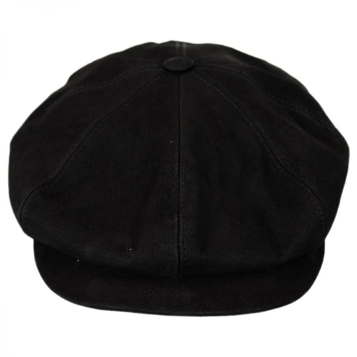 Matte Nappa Leather Newsboy Cap - Image 6