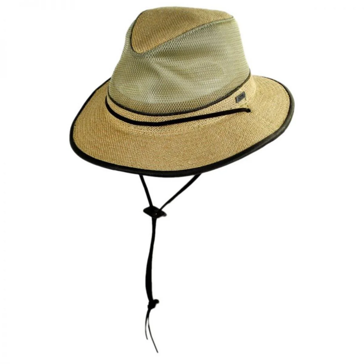 Mesh Crown Hemp Safari Fedora Hat - Image 5