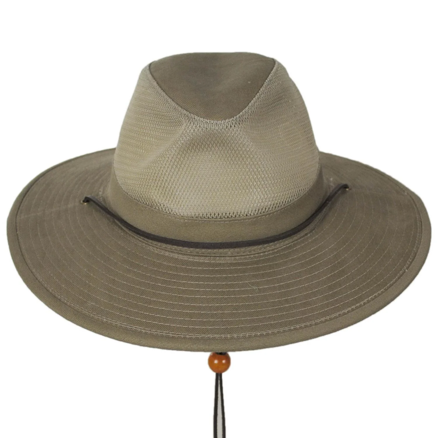 Mesh Crown Wide Brim Aussie Hat - Image 2