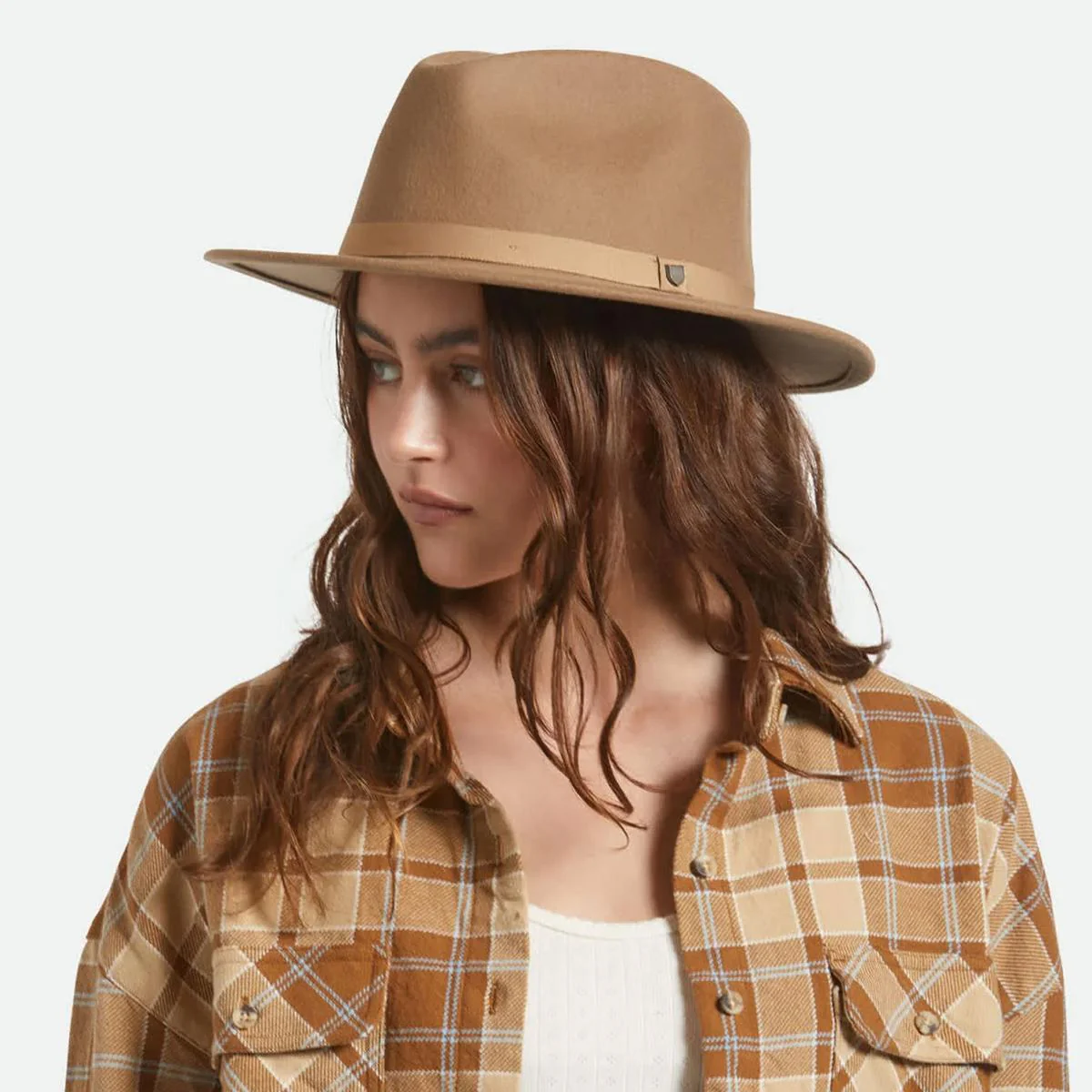 Messer Packable Wool Felt Fedora Hat - Khaki - Image 3