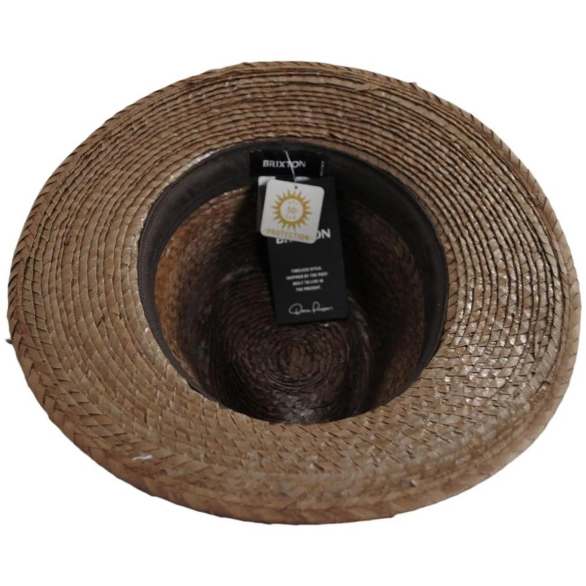 Messer Palm Straw Fedora Hat - FINAL SALE - Image 4