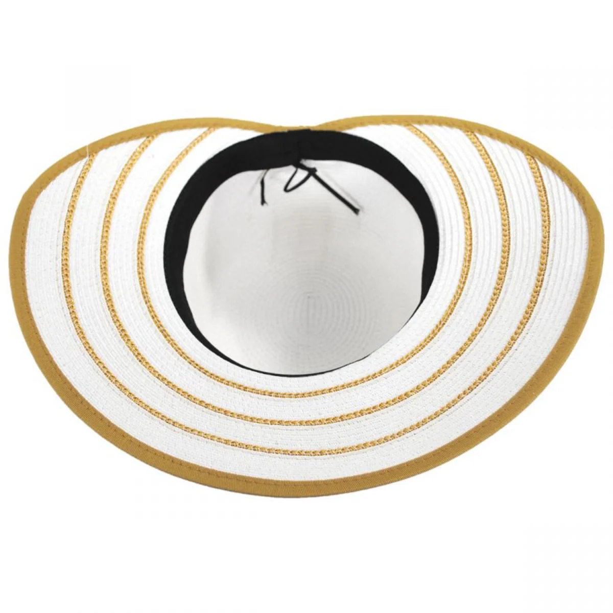 Metallic Sailor Knot Toyo Straw Facesaver Hat - Image 4