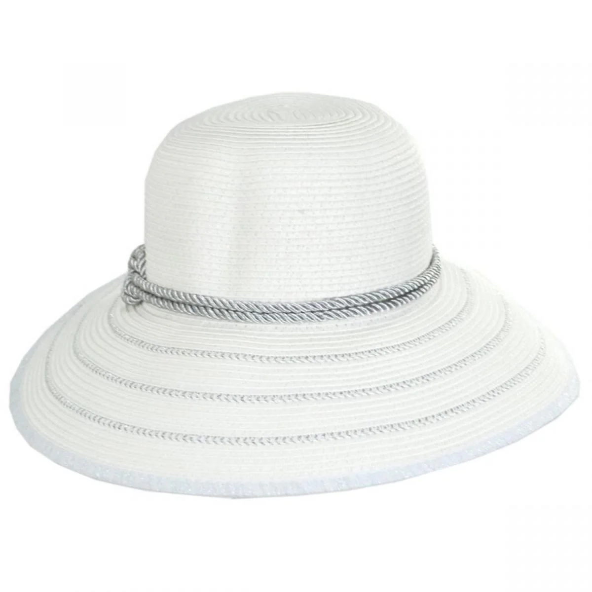 Metallic Sailor Knot Toyo Straw Facesaver Hat - Image 6