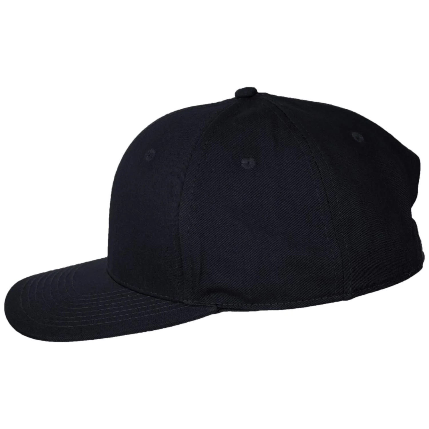 Mid Pro Cotton Flat Bill Snapback Baseball Cap - Image 3
