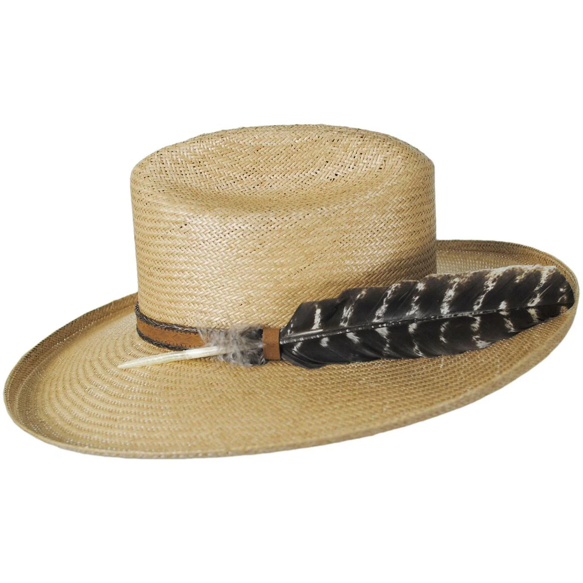 Might Could Shantung Straw Western Hat - Image 3