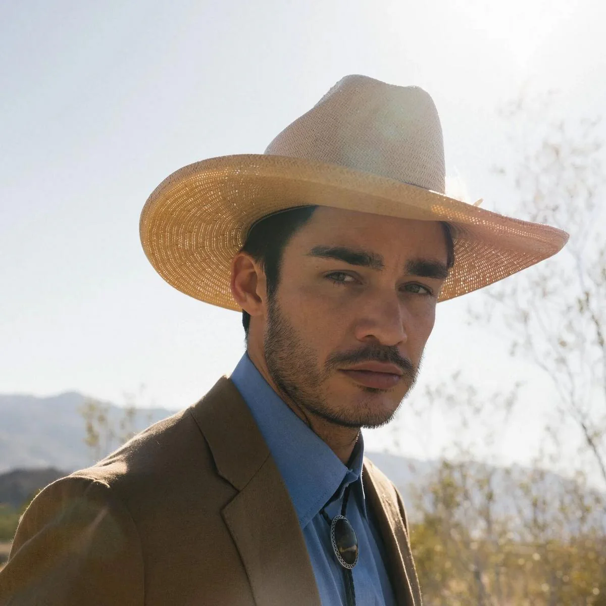 Might Could Shantung Straw Western Hat - Image 6