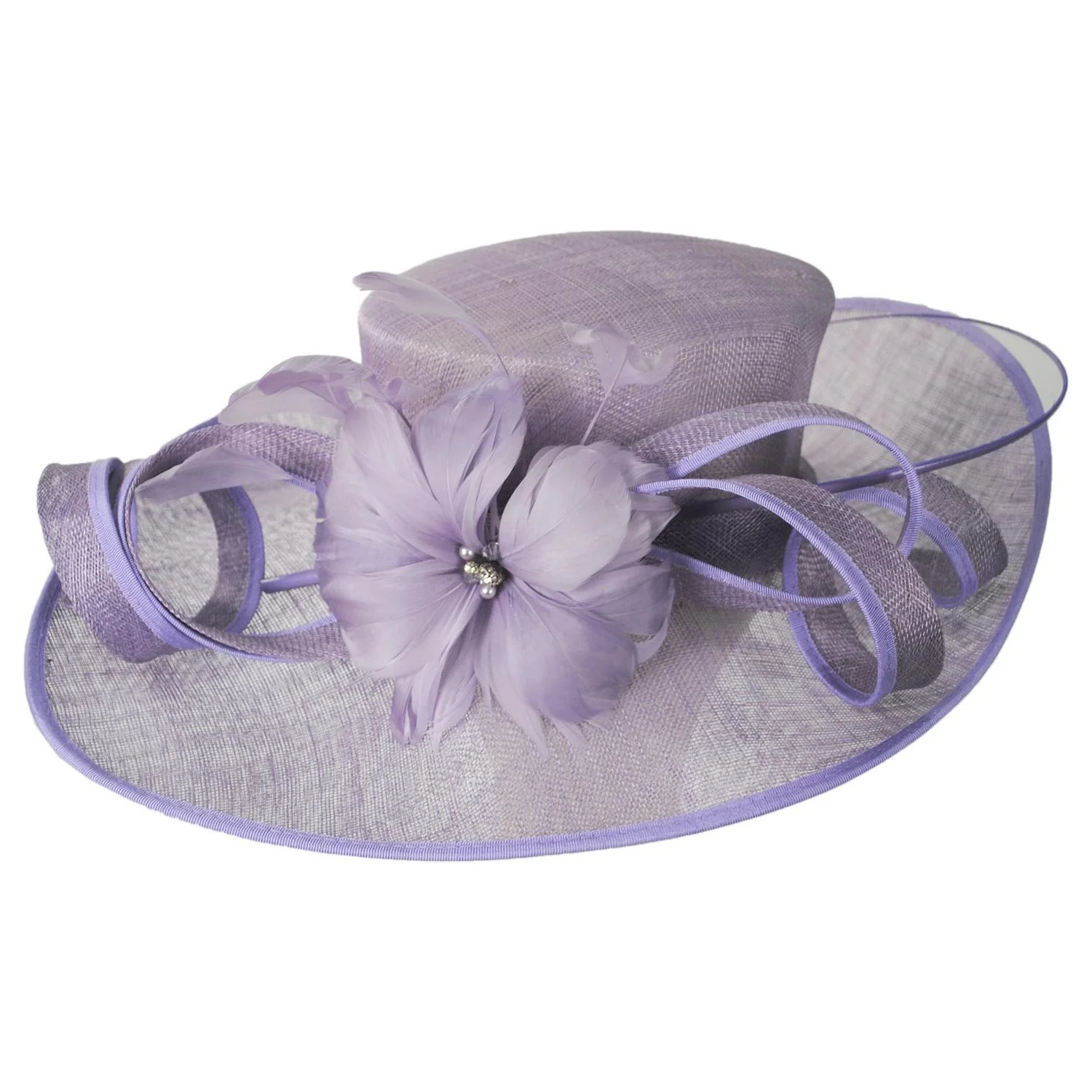Minerva Sinamay Straw Boater Dress Hat