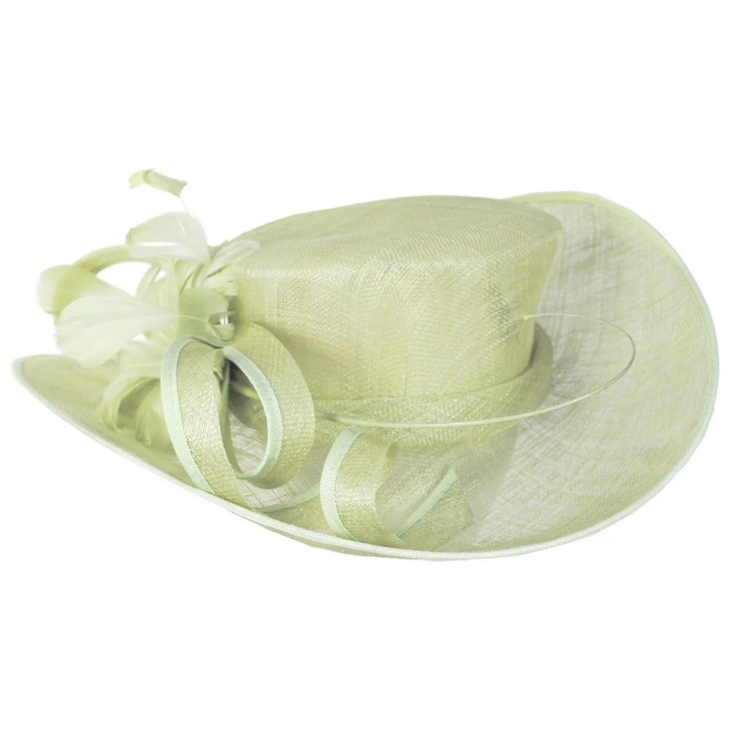 Minerva Sinamay Straw Boater Dress Hat - Image 6