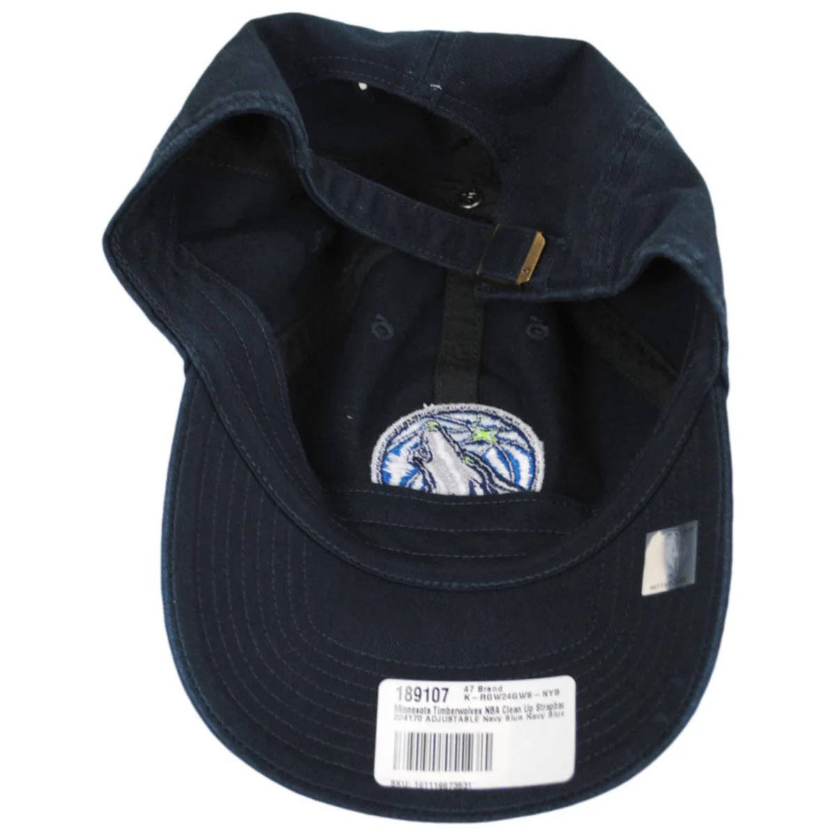 Minnesota Timberwolves NBA Clean Up Strapback Baseball Cap Dad Hat - Image 4