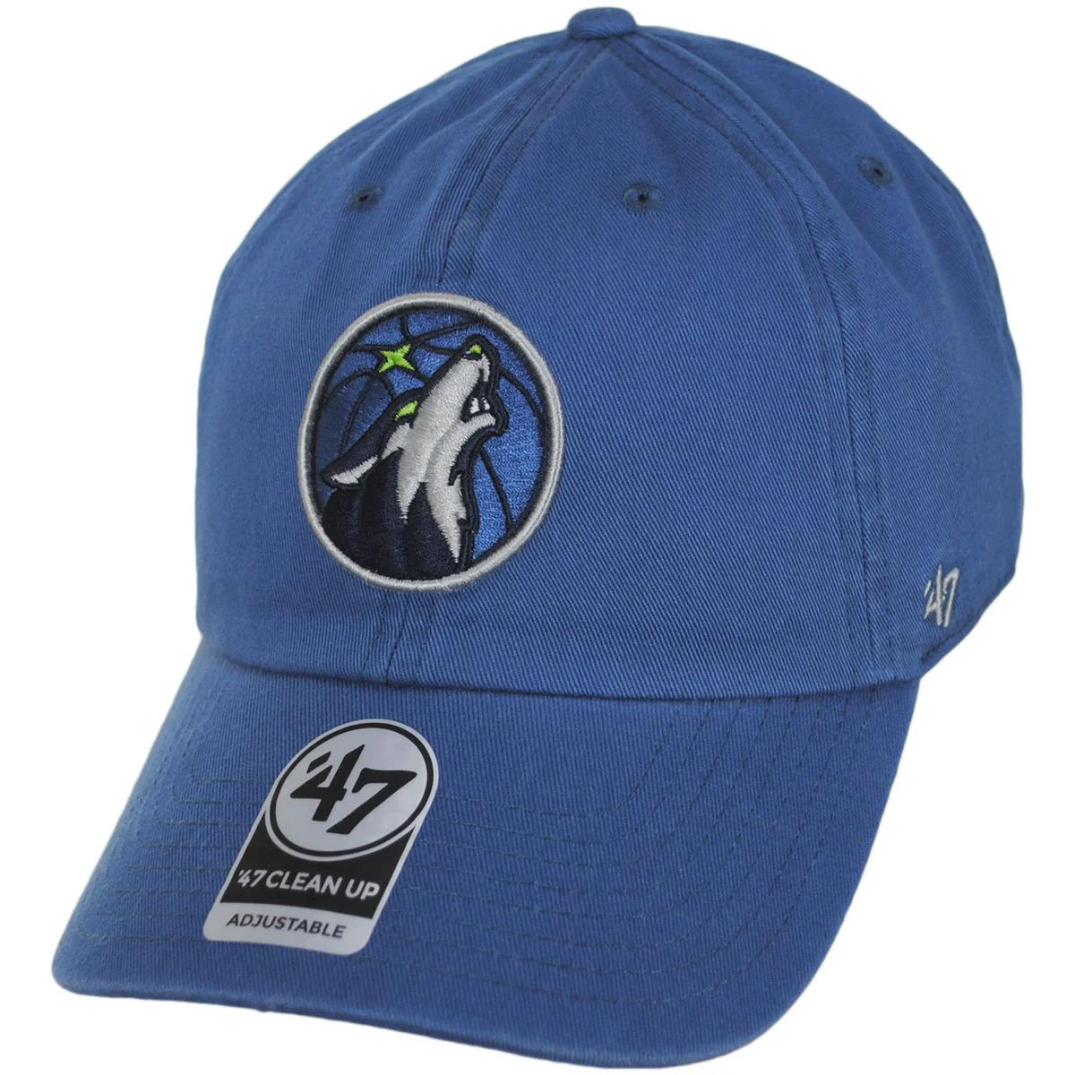 Minnesota Timberwolves NBA Clean Up Strapback Baseball Cap Dad Hat - Image 5