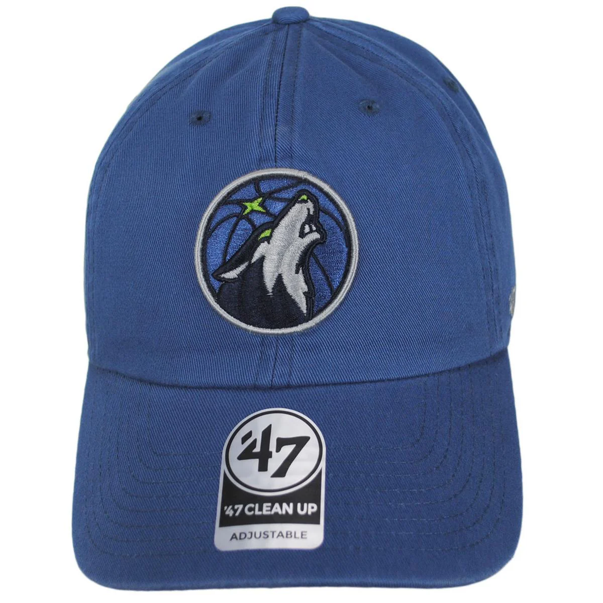 Minnesota Timberwolves NBA Clean Up Strapback Baseball Cap Dad Hat - Image 6