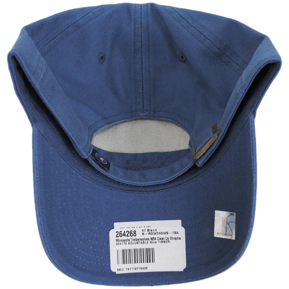 Minnesota Timberwolves NBA Clean Up Strapback Baseball Cap Dad Hat - Image 8