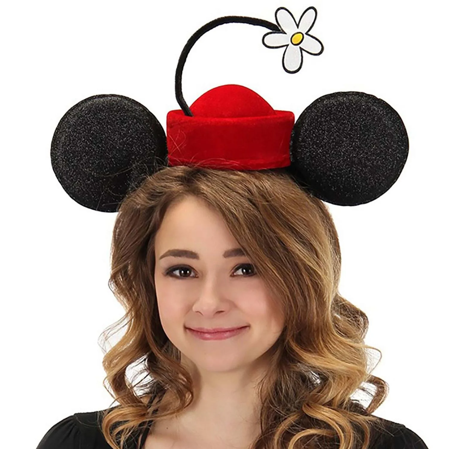 Minnie Vintage Flower Pillbox Headband - Image 2
