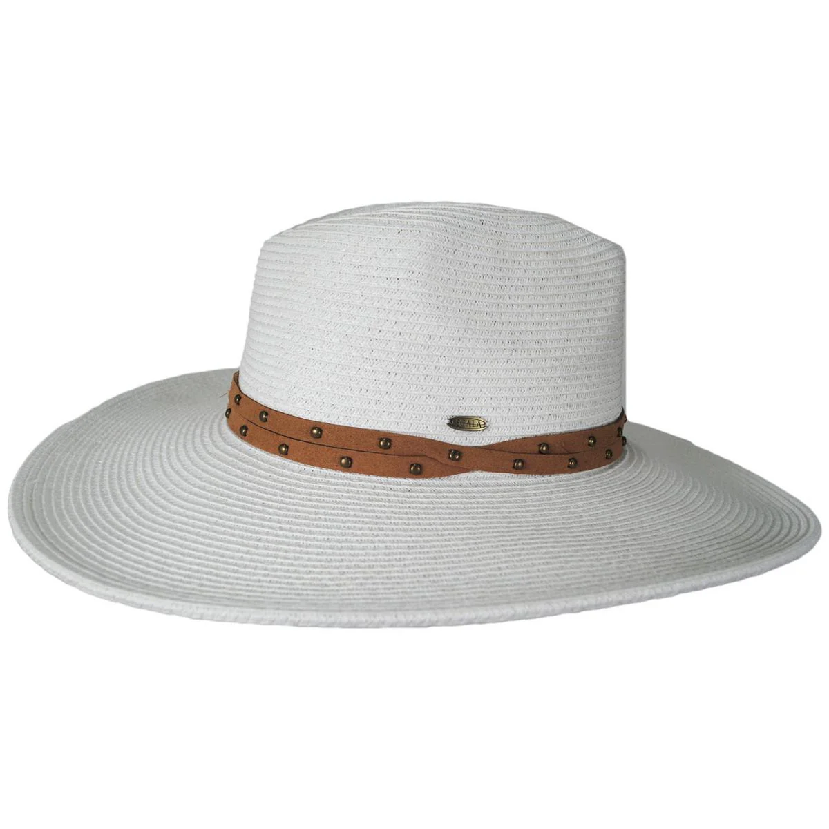 Misa Toyo Braid Straw Safari Fedora Hat - Image 11