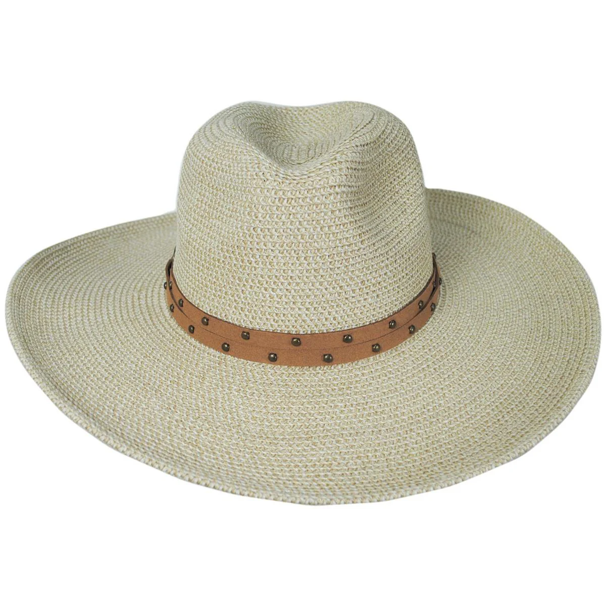 Misa Toyo Braid Straw Safari Fedora Hat - Image 2