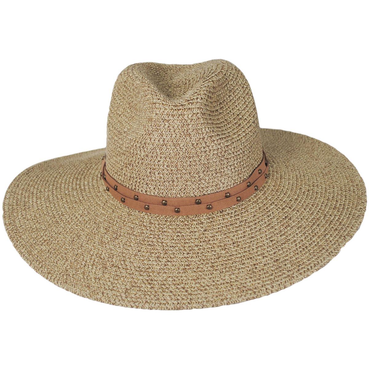 Misa Toyo Braid Straw Safari Fedora Hat - Image 6