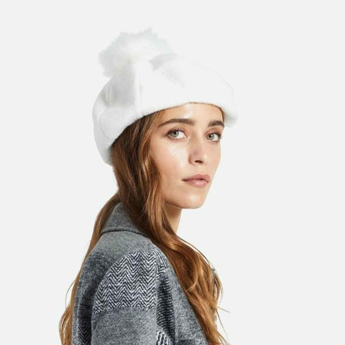Natalie Oversized Pom Beret - FINAL SALE - Image 5