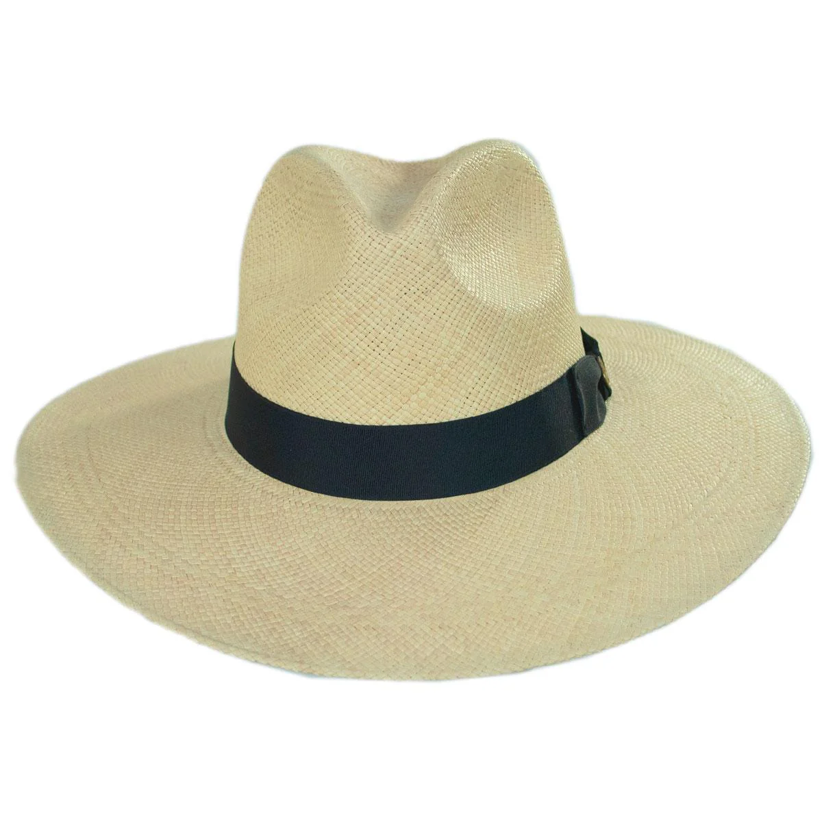 Naturalist Wide Brim Panama Straw Fedora Hat - Image 2