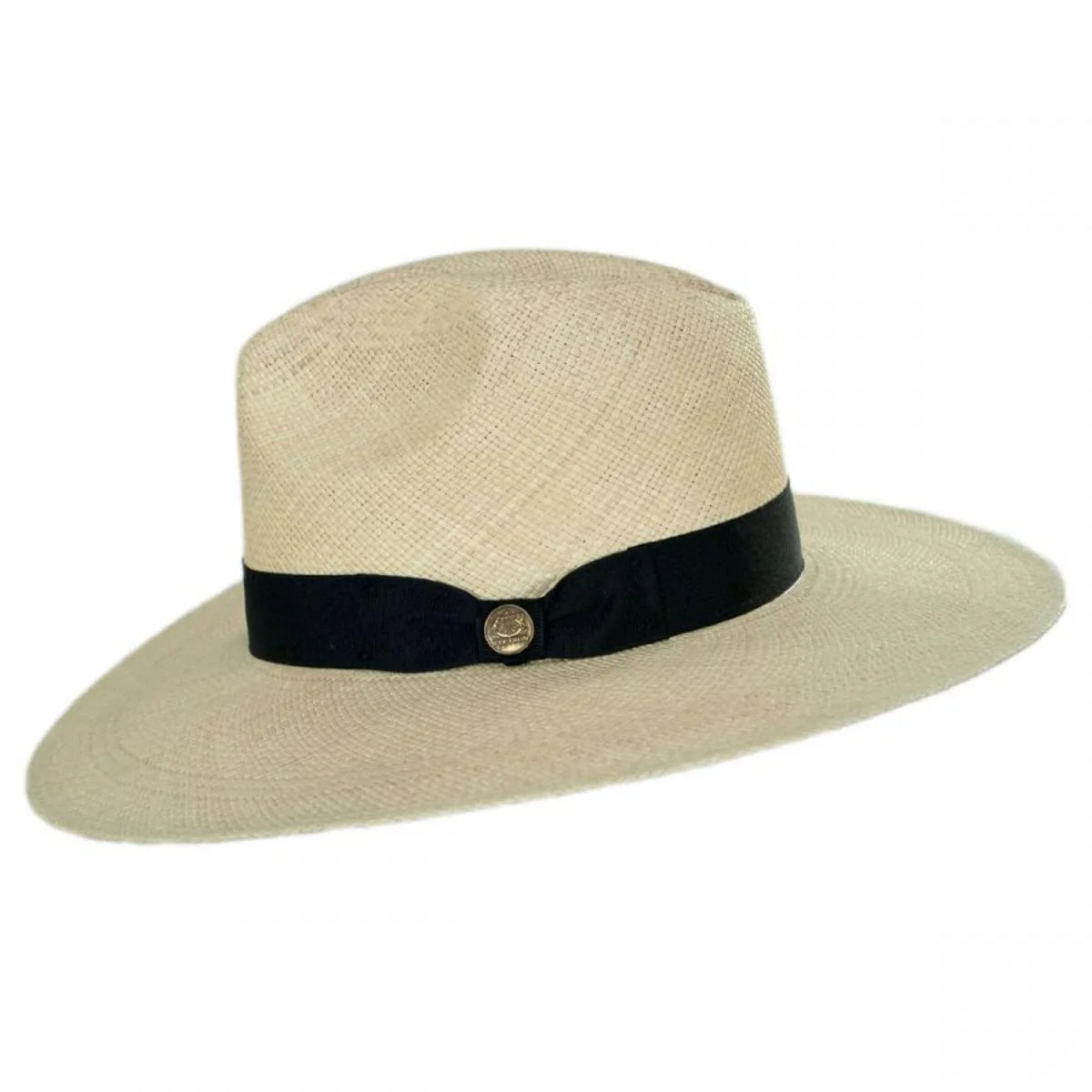 Naturalist Wide Brim Panama Straw Fedora Hat - Image 3