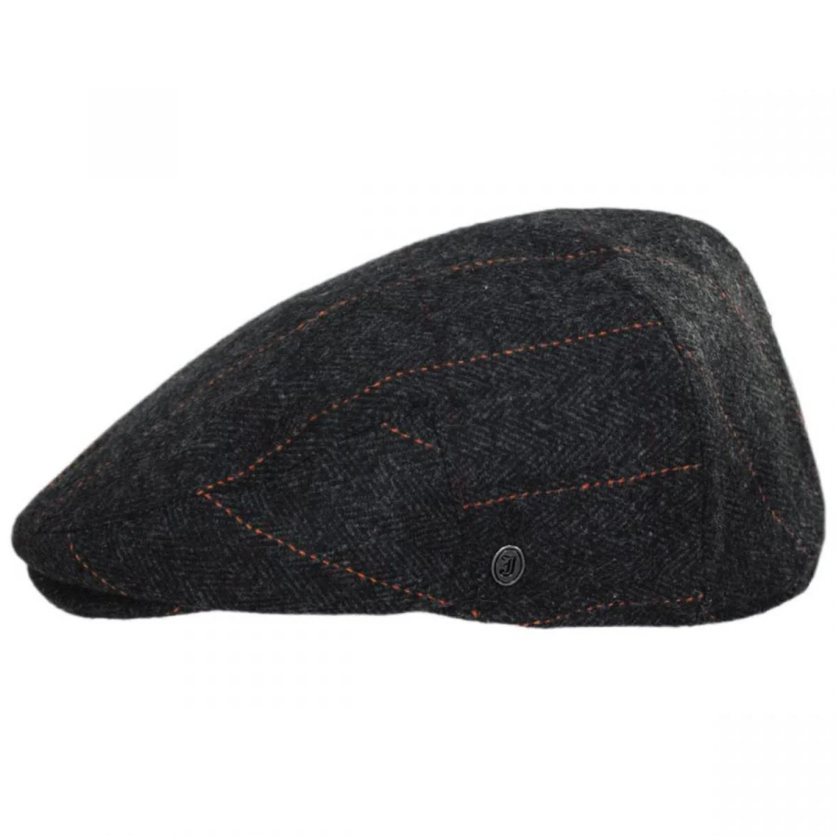 Negroni Herringbone Plaid Wool Blend Ivy Cap - Image 5