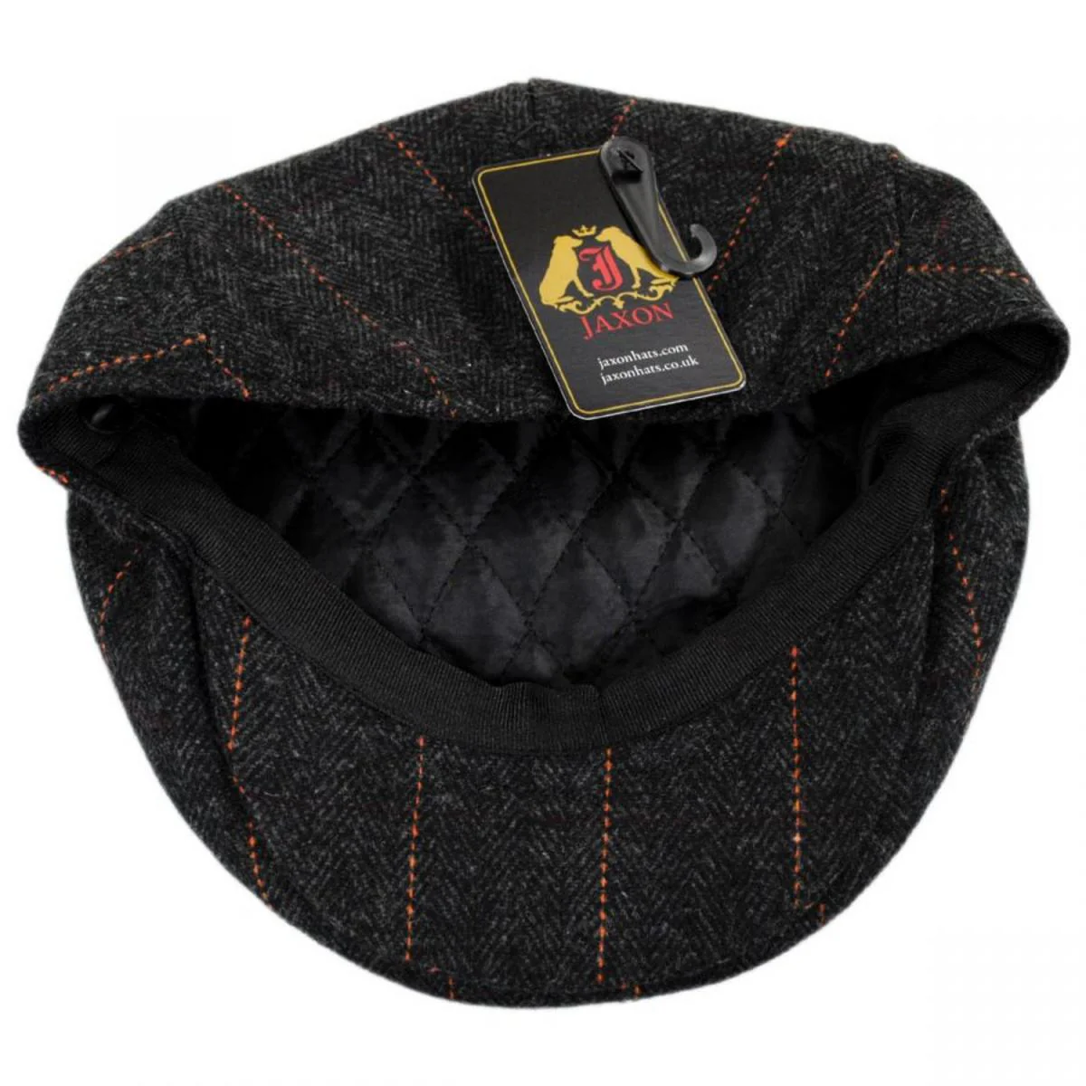 Negroni Herringbone Plaid Wool Blend Ivy Cap - Image 6