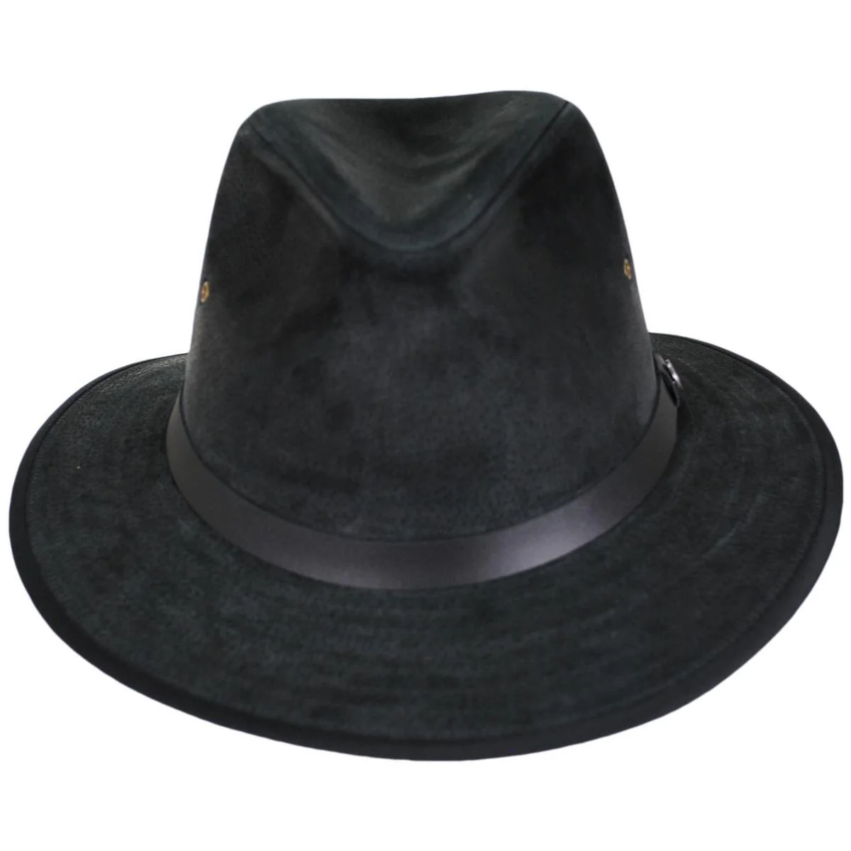 Nubuck Leather Safari Fedora Hat - Image 13