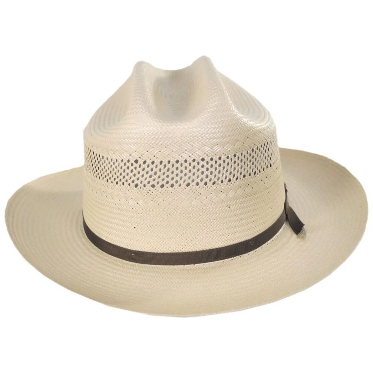 Open Road 10X Shantung Vented Straw Western Hat - Image 2