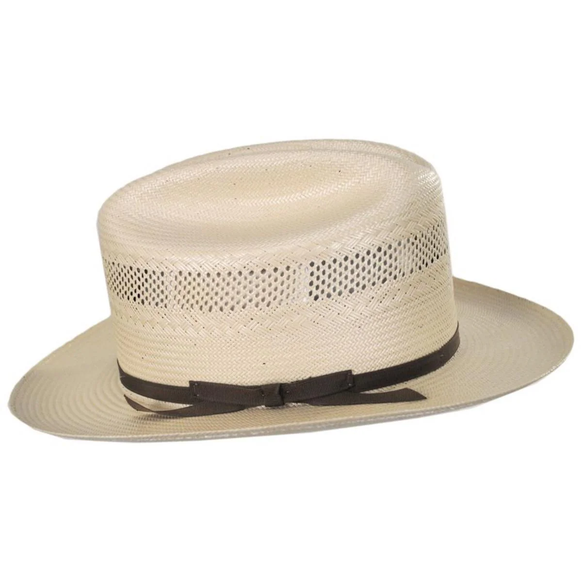 Open Road 10X Shantung Vented Straw Western Hat - Image 3