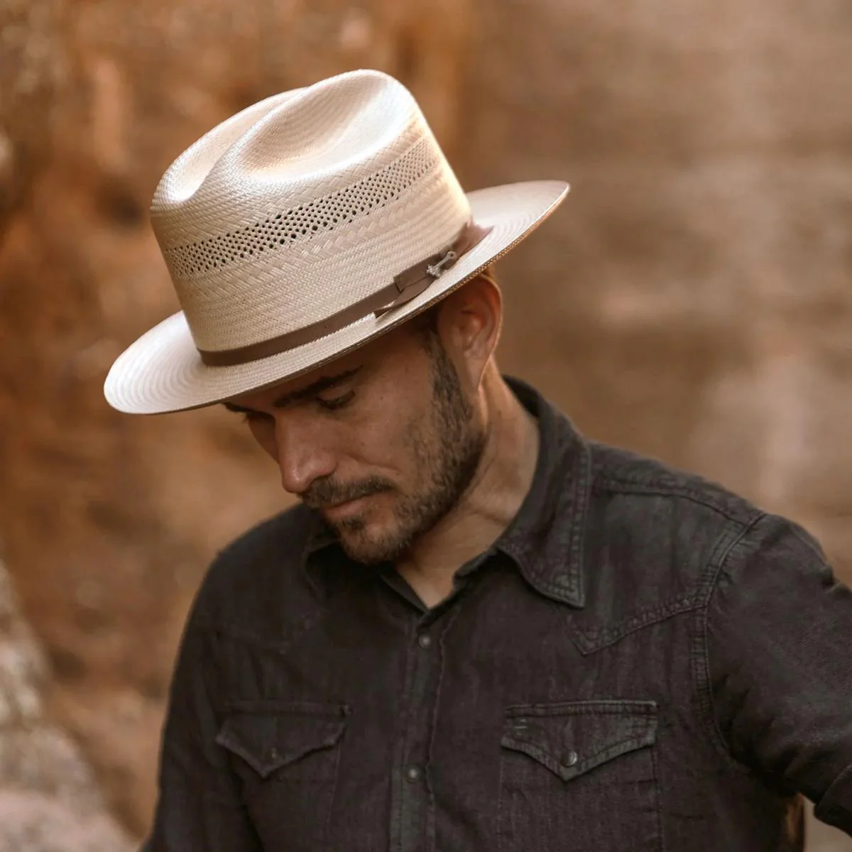 Open Road 10X Shantung Vented Straw Western Hat - Image 5