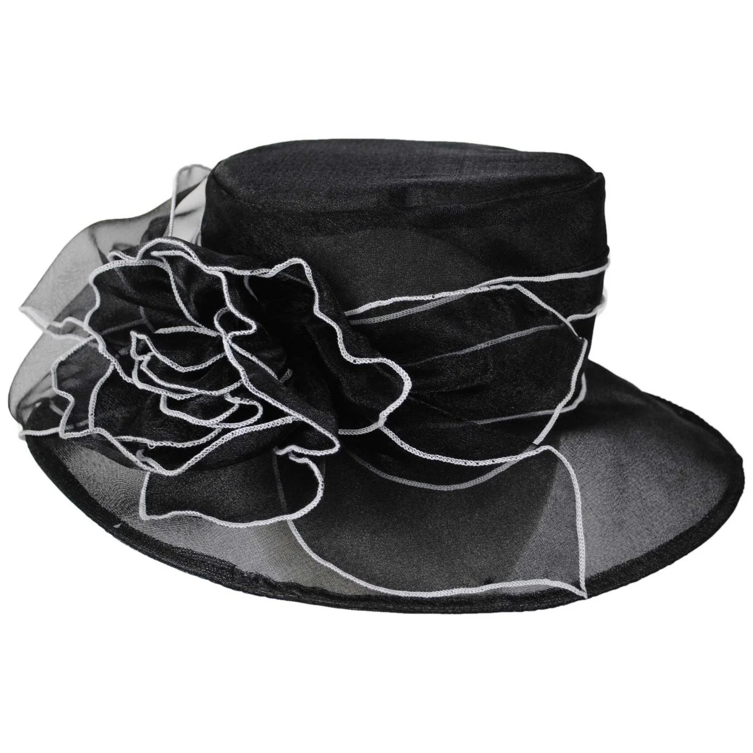 Organza Boater Dress Hat