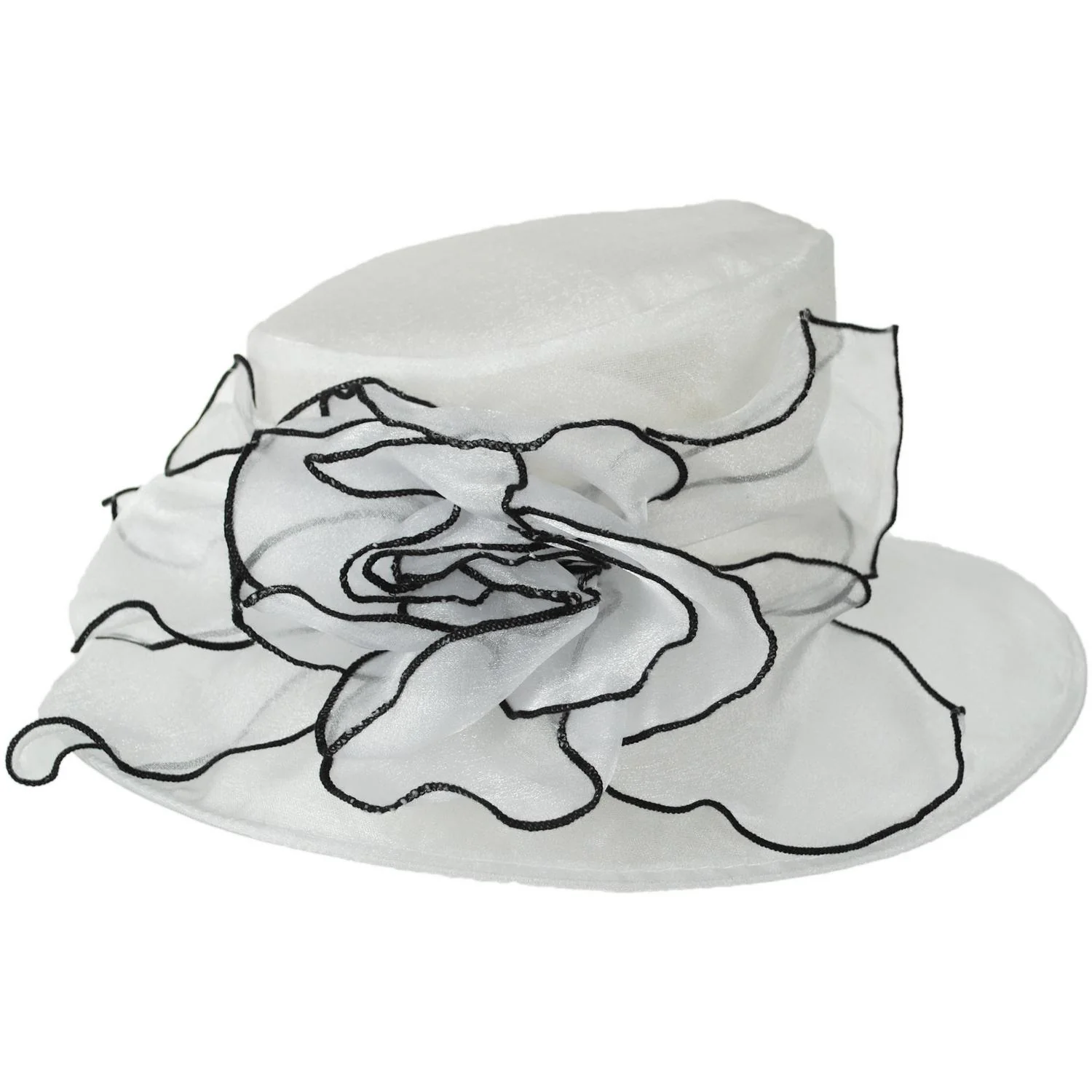 Organza Boater Dress Hat - Image 6
