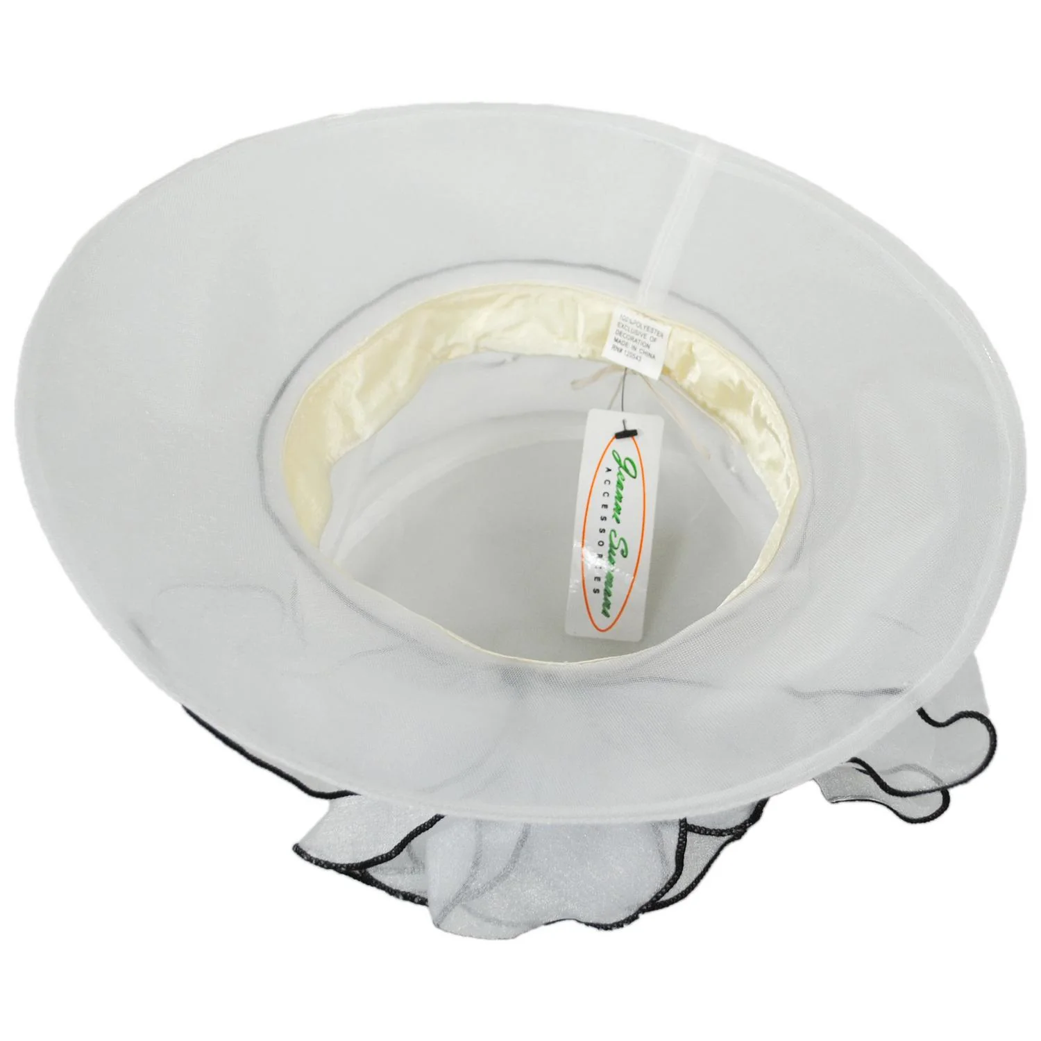 Organza Boater Dress Hat - Image 8
