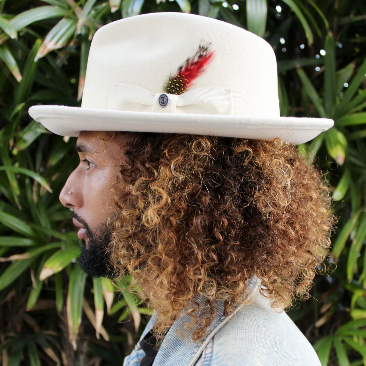 Pachuco Crushable Wool Felt Fedora Hat - Cream - Image 2