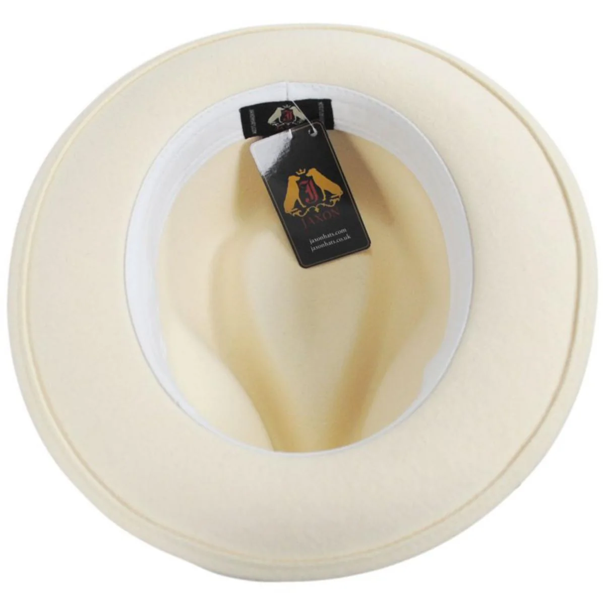 Pachuco Crushable Wool Felt Fedora Hat - Cream - Image 6