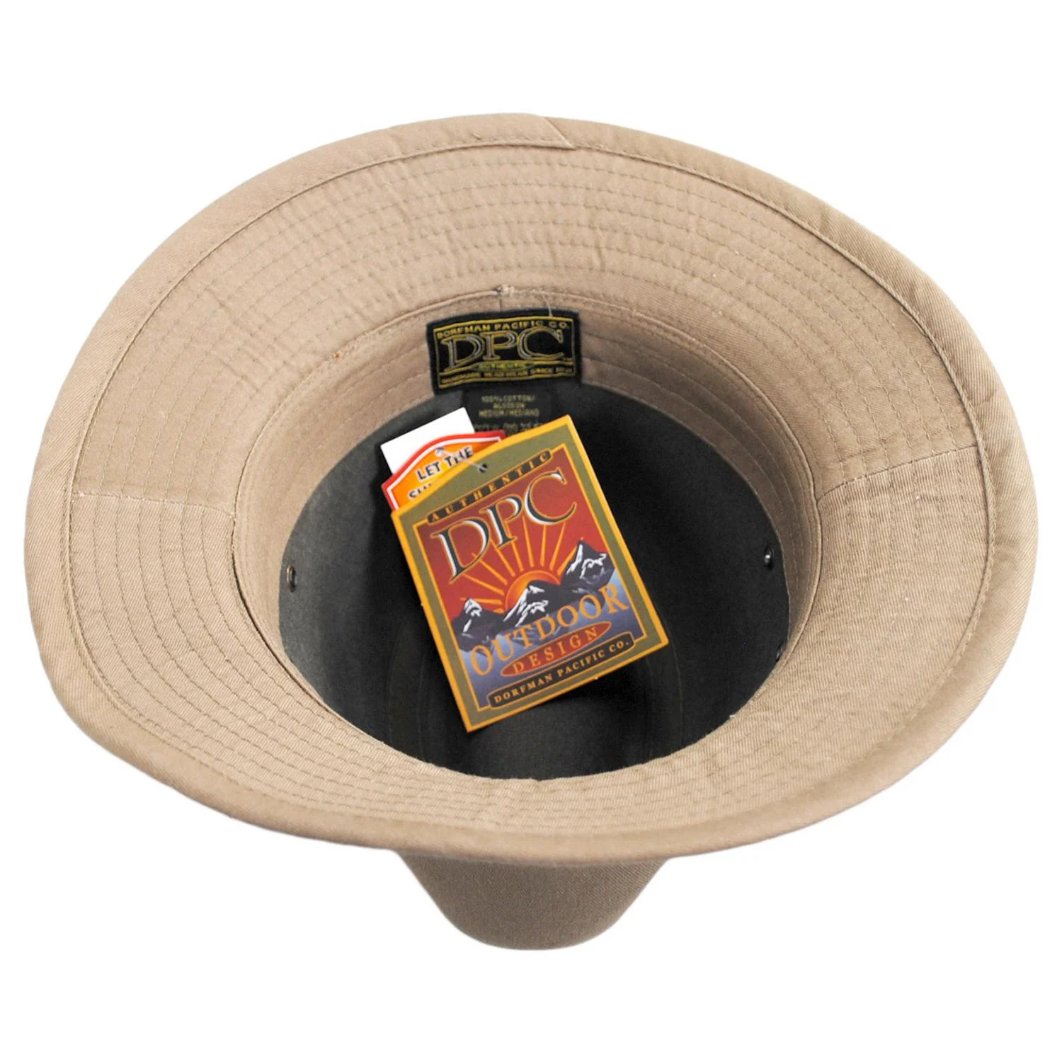 Packable Cotton Twill Safari Fedora Hat - Image 12