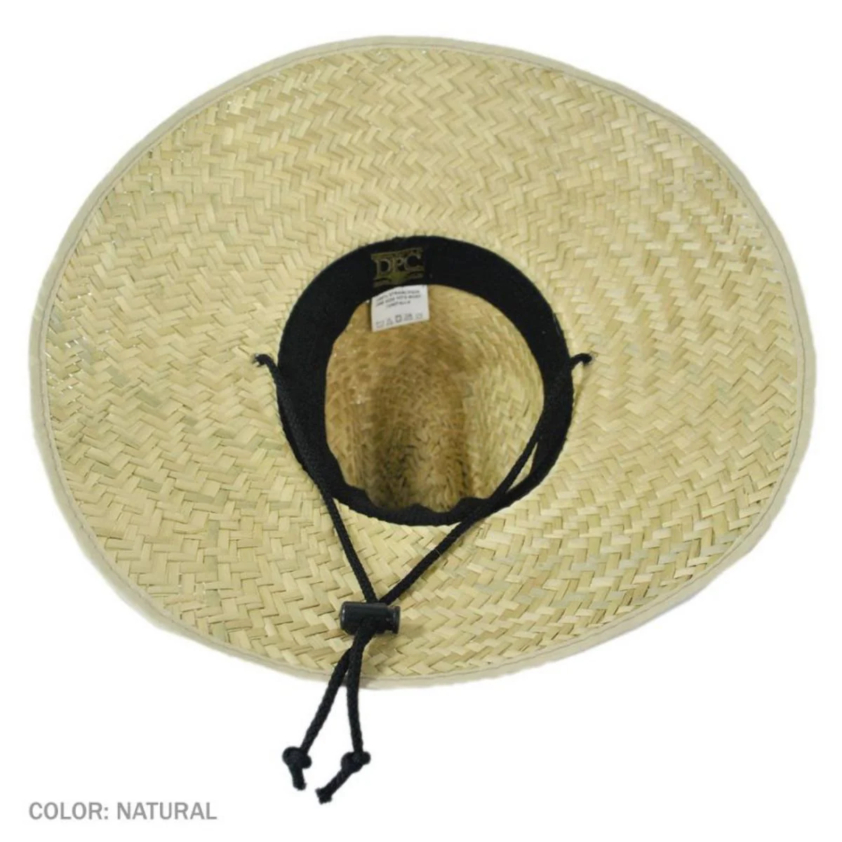 Palm Leaf Straw Lifeguard Hat with Bound Brim - Image 8