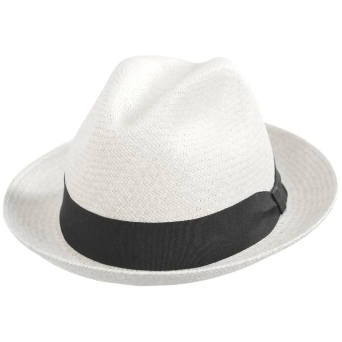 Panama Straw Trilby Fedora Hat - Image 5