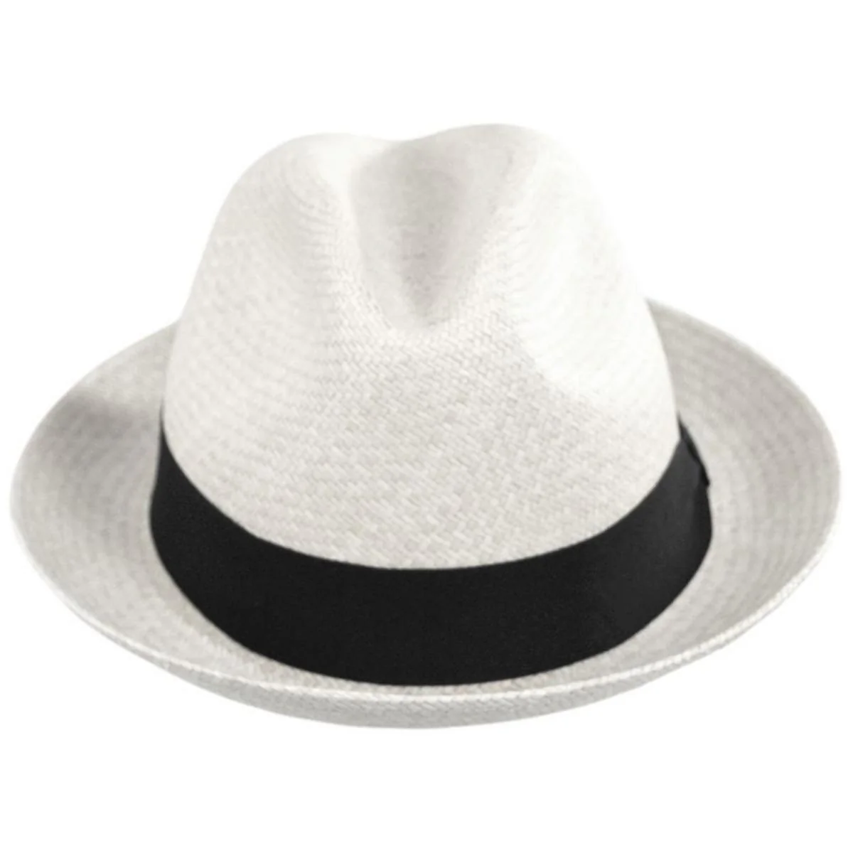 Panama Straw Trilby Fedora Hat - Image 7