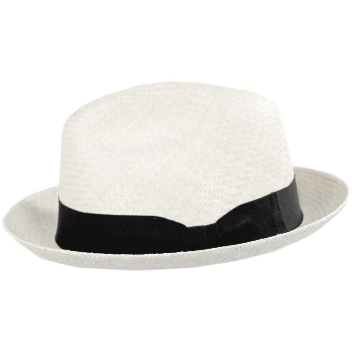 Panama Straw Trilby Fedora Hat - Image 8